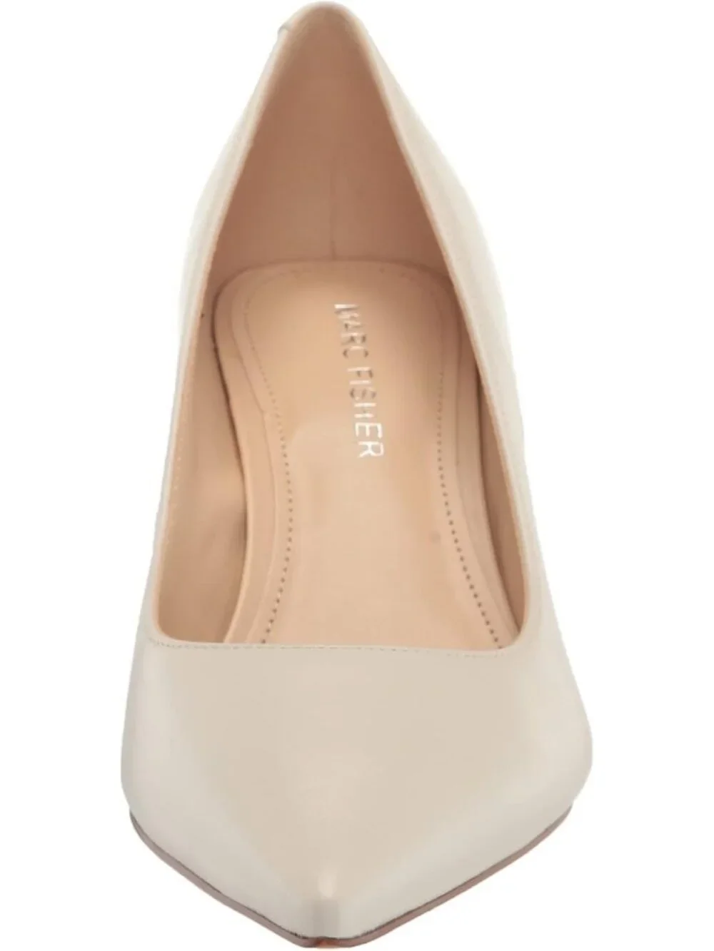 Womens Chic Cream Modern Pointed Toe Alola Dress Casual Pumps Pull On Heel Shoes